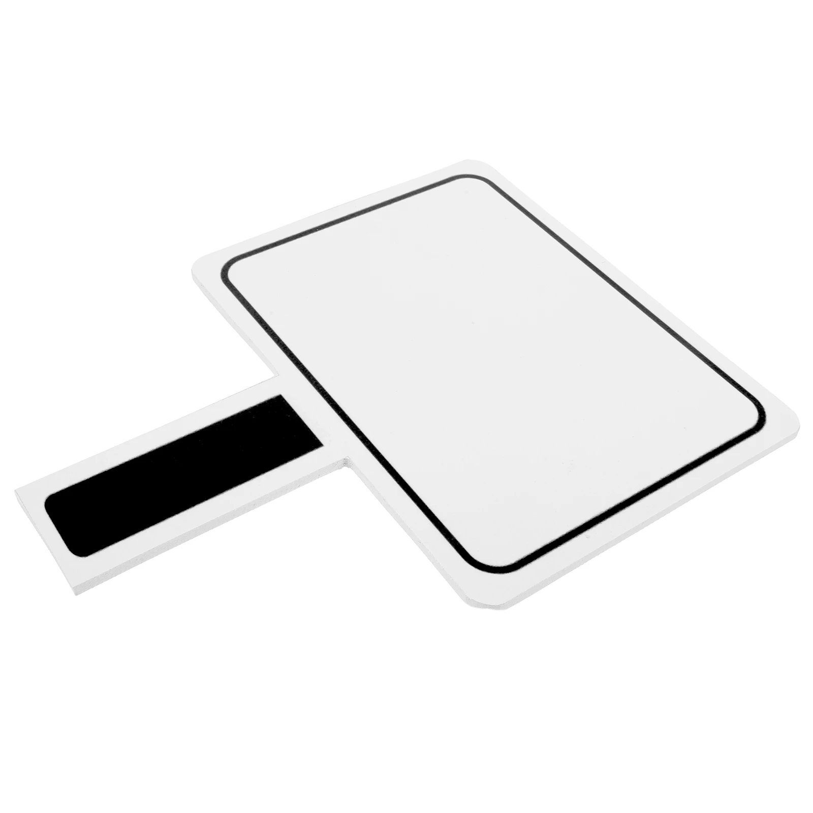 Double Sided Handheld Dry Erase Board PVC Portable Reusable Blank Whiteboard for Classroom Voting Teaching Game Props