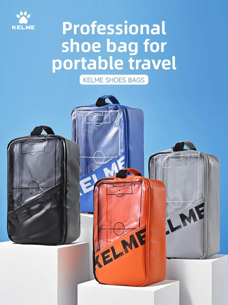 Kelme Football Shoe Bag Breathable Portable Handbag With Dry Wet Separation Single Shoulder Crossbody Storage Bag