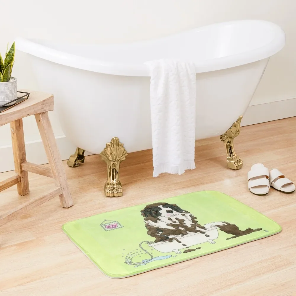 

Bath Time For Muddy Puppy Bath Mat Toilet Floor Carpet Carpet Carpet Bathroom Floor Toilet Mat