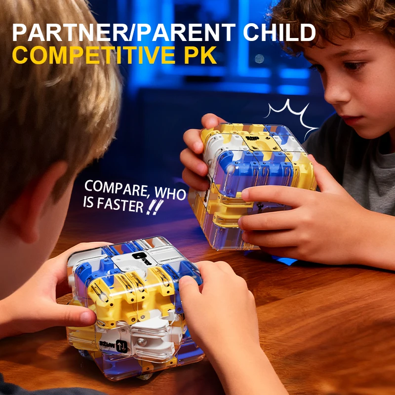 Mini bola 3d rolando cubos mágicos labirinto quebra-cabeça brinquedo inquietação pensamento lógico das crianças treinamento alívio do estresse educação brinquedos