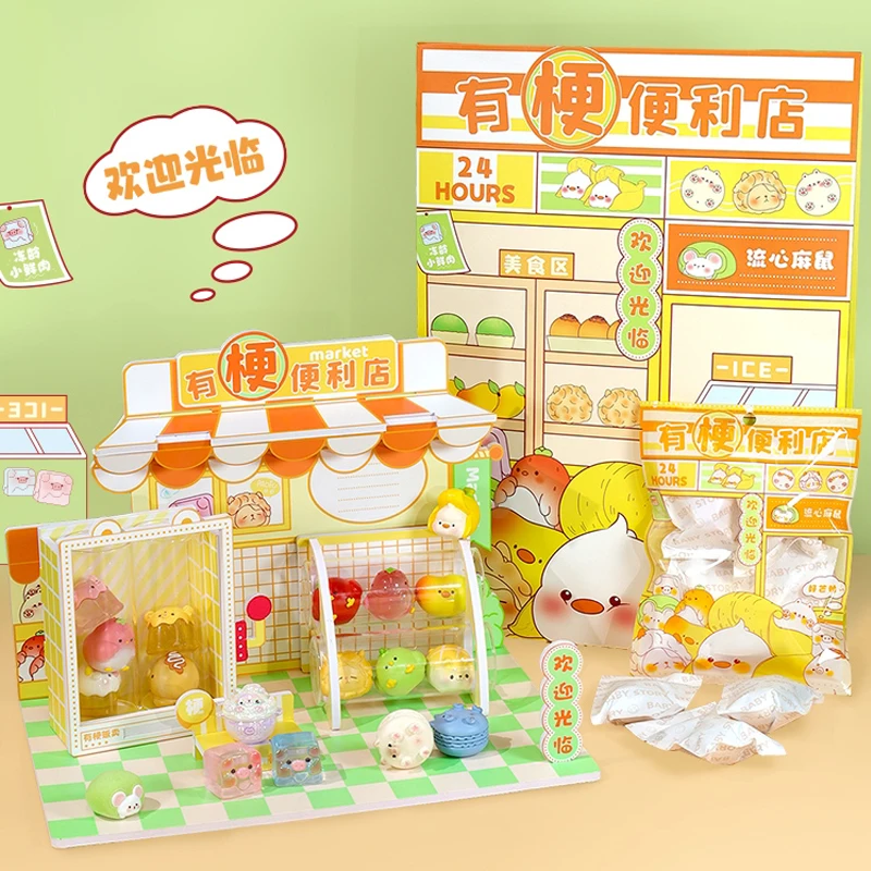 

Convenience Store Blind Bag Mystery Box Toys Mini Figures Kawaii Ornaments Decoration Hobby Collection Toys Kids Birthday Gifts