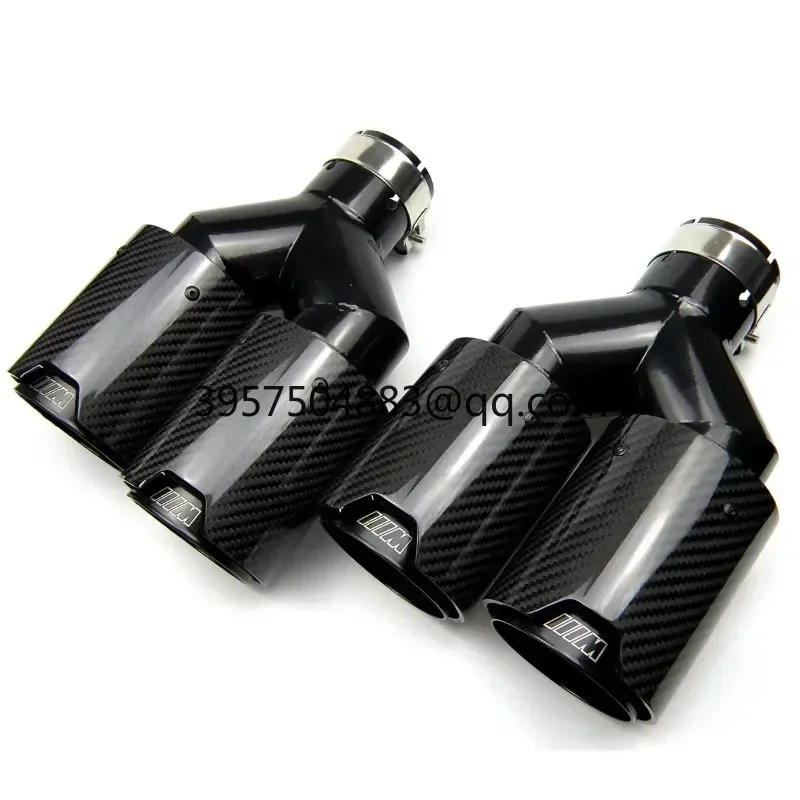 1Pieces Dual Carbon Fiber Universal M Performance Exhaust Pipe End Muffler  Series F10 X3F25 X4 F26 X5 F15 X6 F16