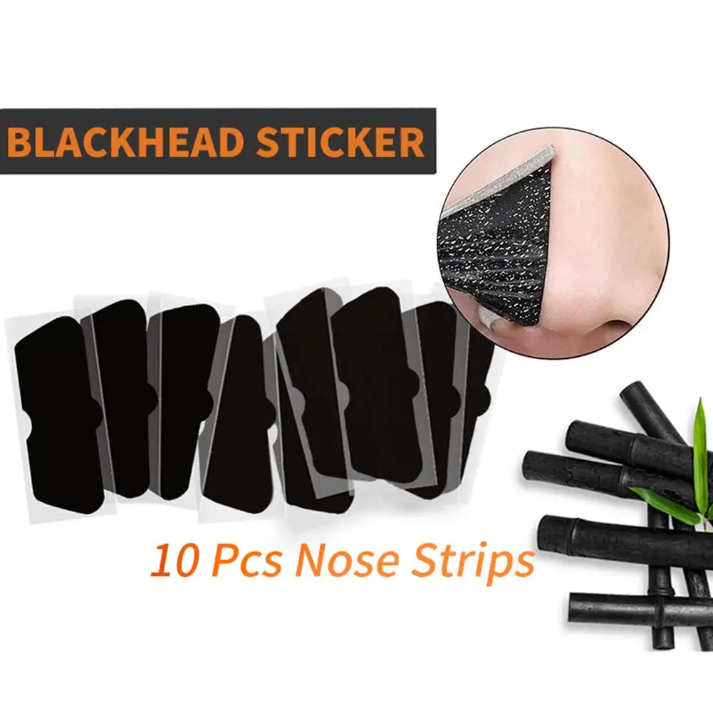 จมูก Blackhead Remover หน้ากากแถบจมูก 10 ชิ้นจมูกทําความสะอาดสติกเกอร์ทําความสะอาดรูขุมขนดูดซับน้ํามันและสิ่งสกปรก 2025 ใหม่