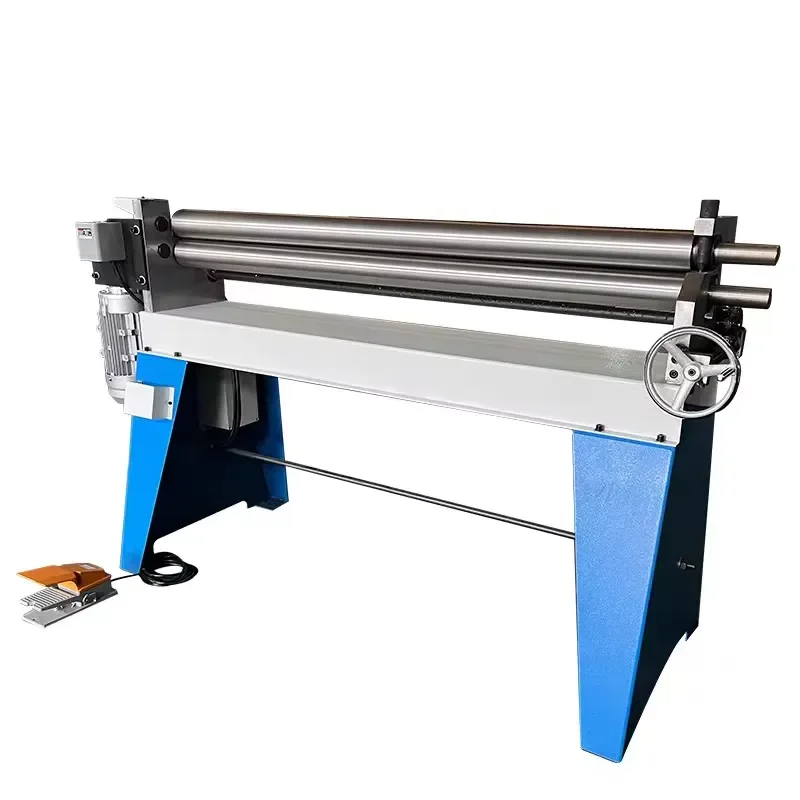 Máquina Manual para Doblar y Enrollar Placas de Acero al Carbono y Aluminio, Máquina de Conformado de Rollos, Motor de 1.5KW, Longitud Máxima de 1300mm, WinYing