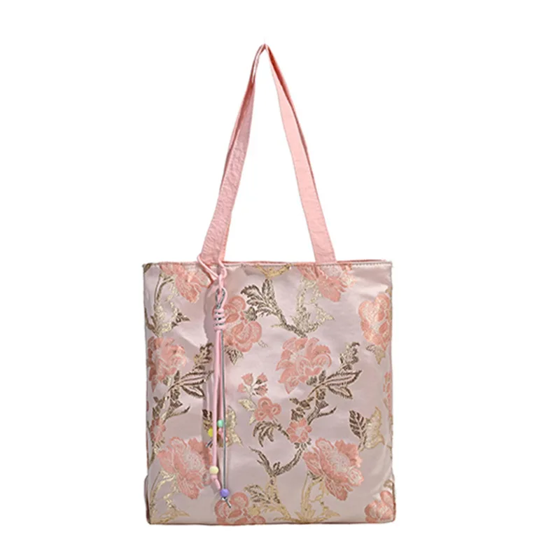 

2026 Fashion Sweet Embroidered Chinese Handbag Luxury Multi functional Shoulder Bag Trendy Designer Cheongsam Bag Party