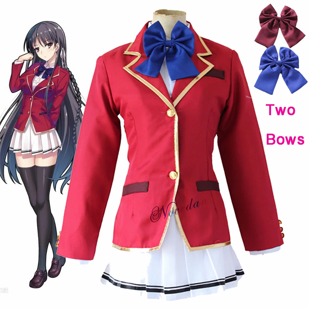 

Anime Elite Cosplay Costume Horikita Suzune Kushida School Uniform Youkoso Jitsuryoku Shijou Shugi no Kyoushitsu E