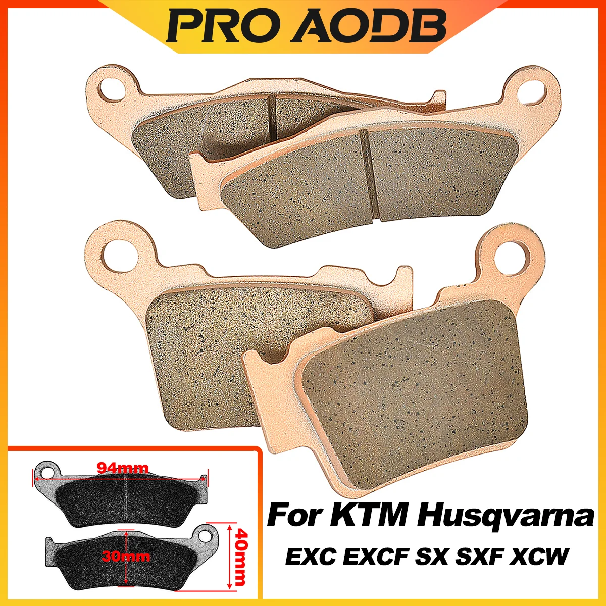 

Для KTM EXC EXCF SX SXF XC XCF XCWF Tpi 85 125 250 300 350 450 2003-2023 мотоциклетные передние и задние тормозные колодки Enduro Dirt Pit Bike