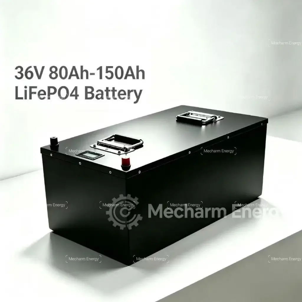 36V LiFePO4 Power Battery, 60Ah 100Ah 120Ah 180Ah Available, Built-in Bluetooth BMS, 12000+ Deep Cycles, Professional Energy Sou