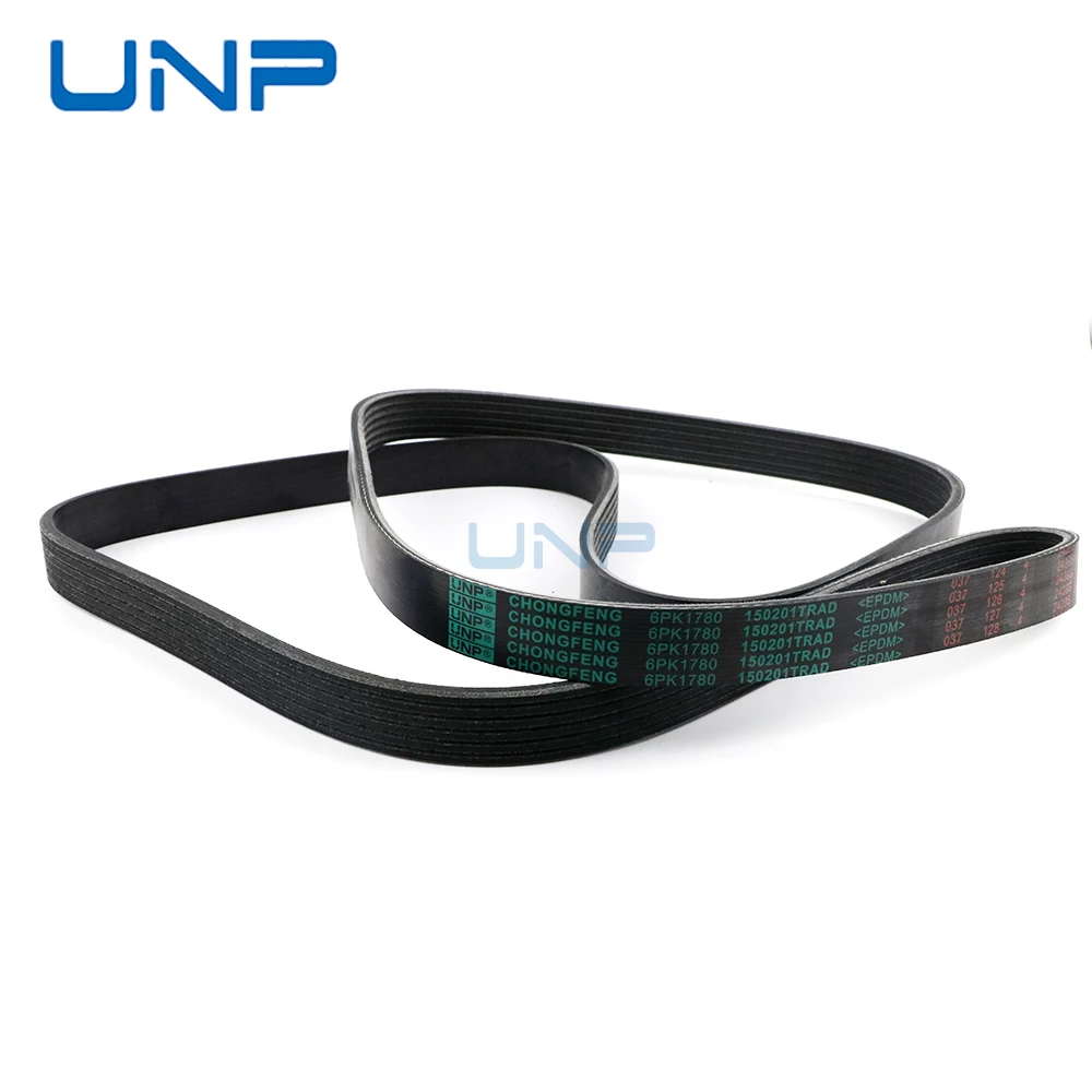 6PK1780 25212-2E300 11288507416 Serpentine V-Ribbed Belt for HYUNDAI ix35 i30 Tucson KIA Optima K5 Sportage Carens BMW 3 FORD
