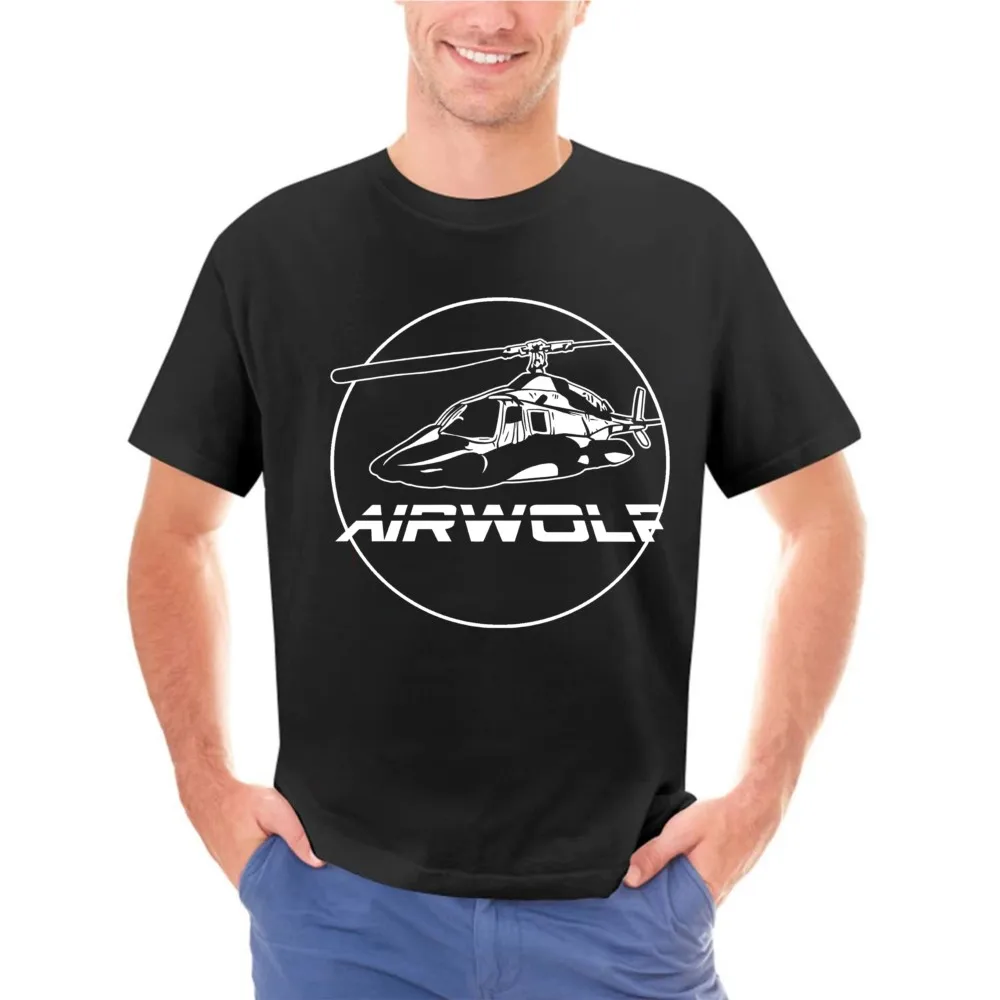 Airwolf 1 santini hawke 80's tv vintage lost alcatraz T-Shirt Black