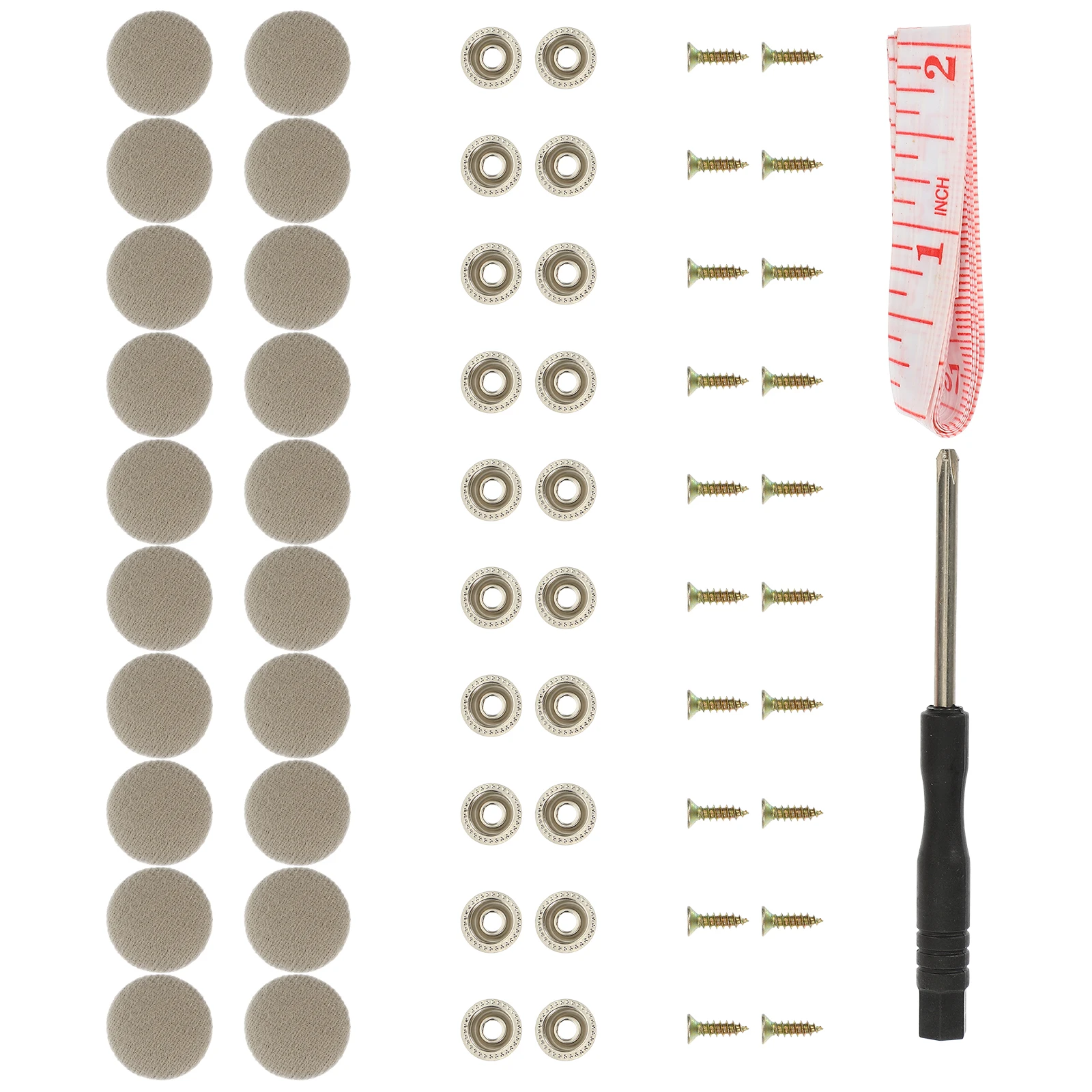 

20Pcs Headliner Repair Roof Lining Buttons Ceiling Fabric Fasteners Repair Tools