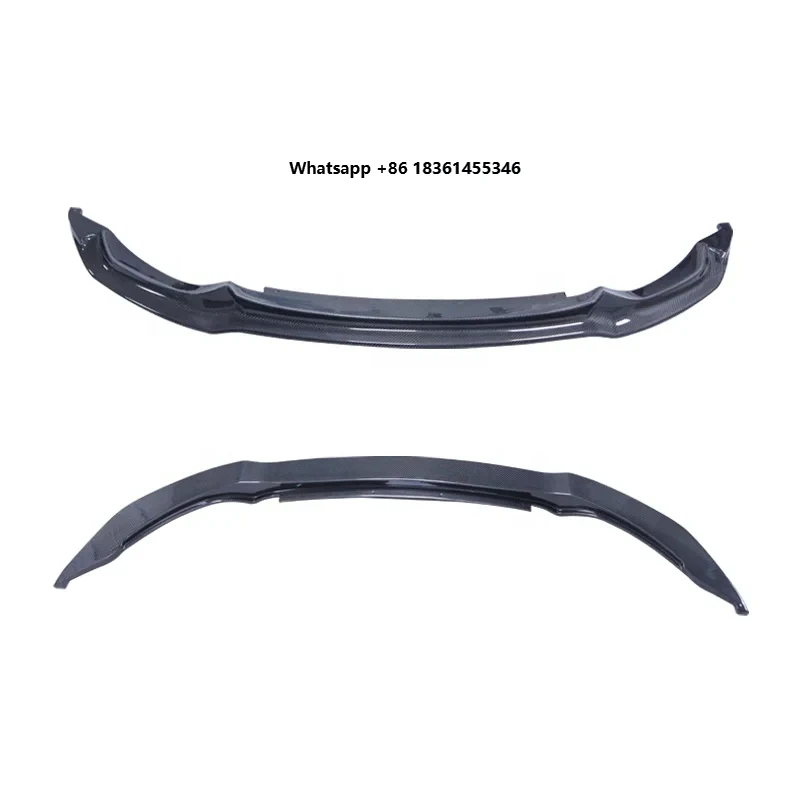 

For M4 M3 F80 F82 F83 V Type Real Carbon Fiber Front Spoiler Lip Car Bumper Front Lip