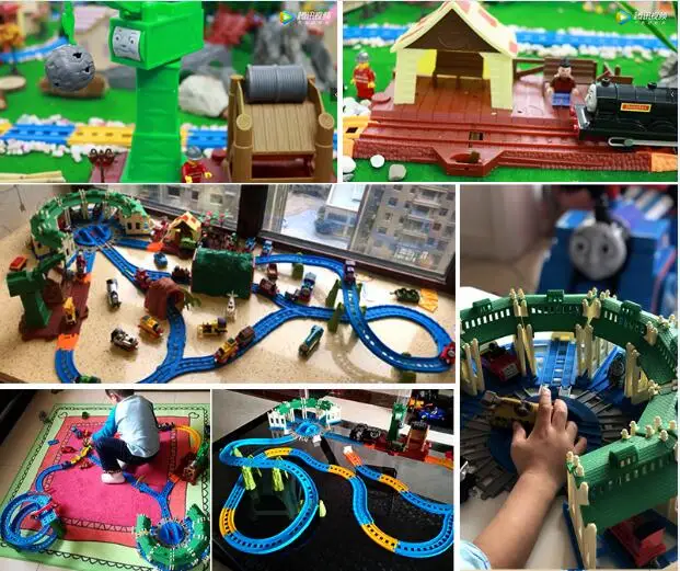 The scene track applies to brand electric train Construction Basic Tracks Accessories Scene build General Universal Tracks Toy