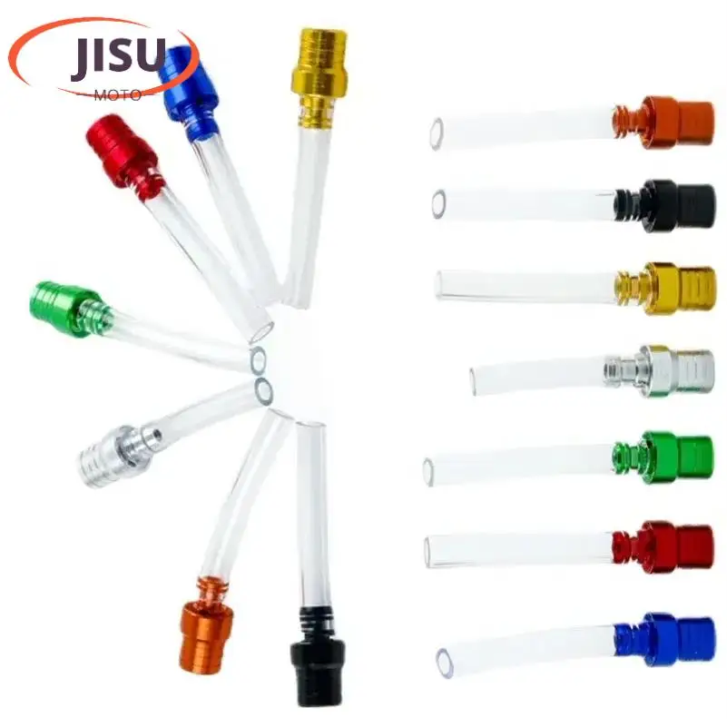 Motorcycle Gas Fuel Cap Single Way Valves Vent Breather Hoses Tubes For Motocross ATV Dirt Pit Bike Fuel Tank Breather Pipe