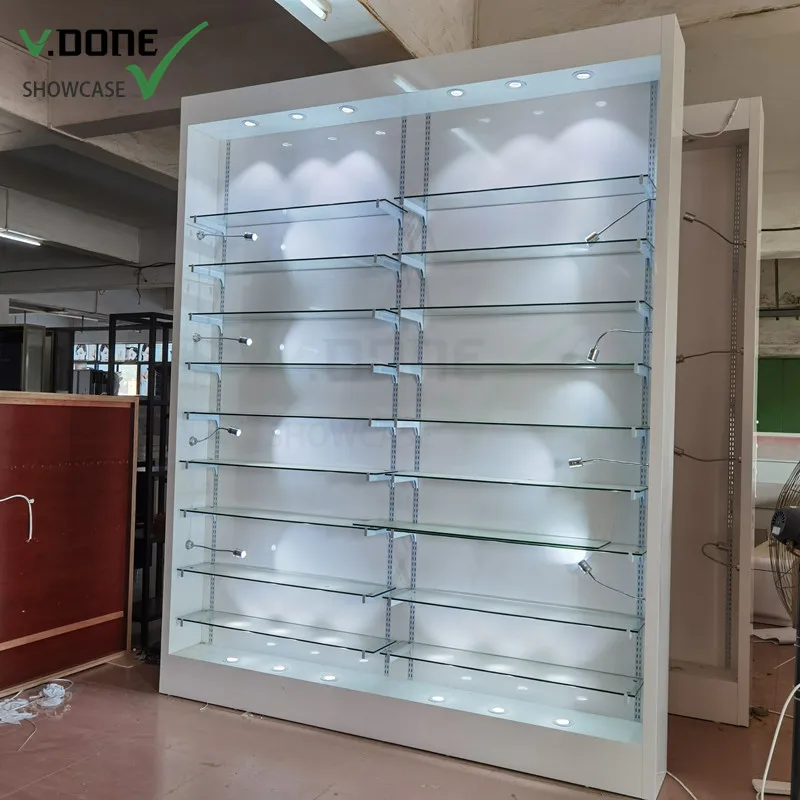 

Customize.Elegant Glass Shoe Cabinet Showcase Luxury Jewelry Container Display