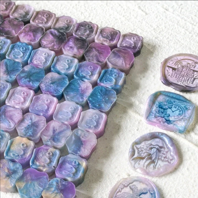 24 Colors New Translucent Mixed Color Fire Paint Wax Particles Set DIY Envelope/manual Ledger Seal Decorative Material