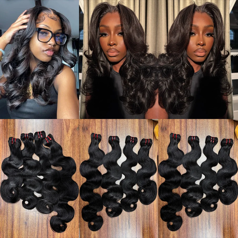 15A حزم الشعر الخام الجسم موجة حزم 100% الشعر البشري مزدوجة تعادل الفيتنامية الشعر الخام التمديد غير المجهزة مجعد حزم الشعر #4