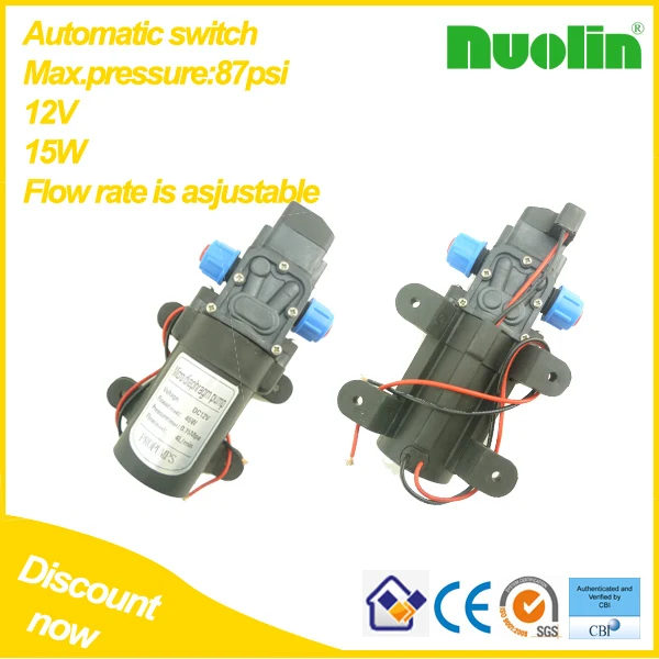 

Автоматический реле давления с батарейным питанием, тип 15 Вт, 1,5 л/мин, 12 В постоянного тока, мини-водяной насос