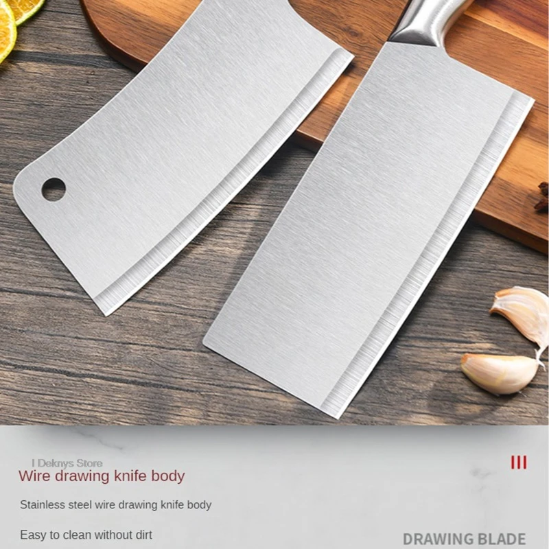 Japanese Kitchen Knives 3CR13 Stainless Steel Chef Knife Meat Cleaver Sharp bone chopping knife Customized Cooking Cutting Knife