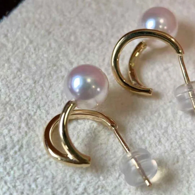 

SGARIT S925 стерлингового серебра классические серьги с натуральным пресноводным жемчугом для женщин старше темпераментные серьги в стиле ретро для девочек