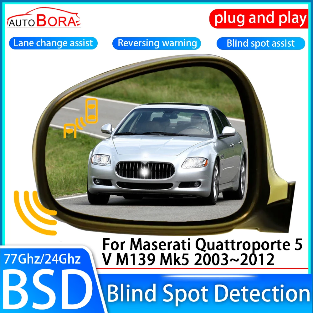 Car Blind Spot Detection System BSD BSA BSM Sensor Drive Rear Mirror Monitoring for Maserati Quattroporte 5 V M139 Mk5 2003~2012