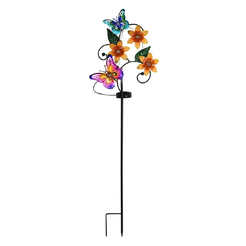 

Красочная солнечная лампа-бабочка в виде пчелы, реалистичная водонепроницаемая солнечная садовая торшер, наземный беспроводной солнечный светильник для дома