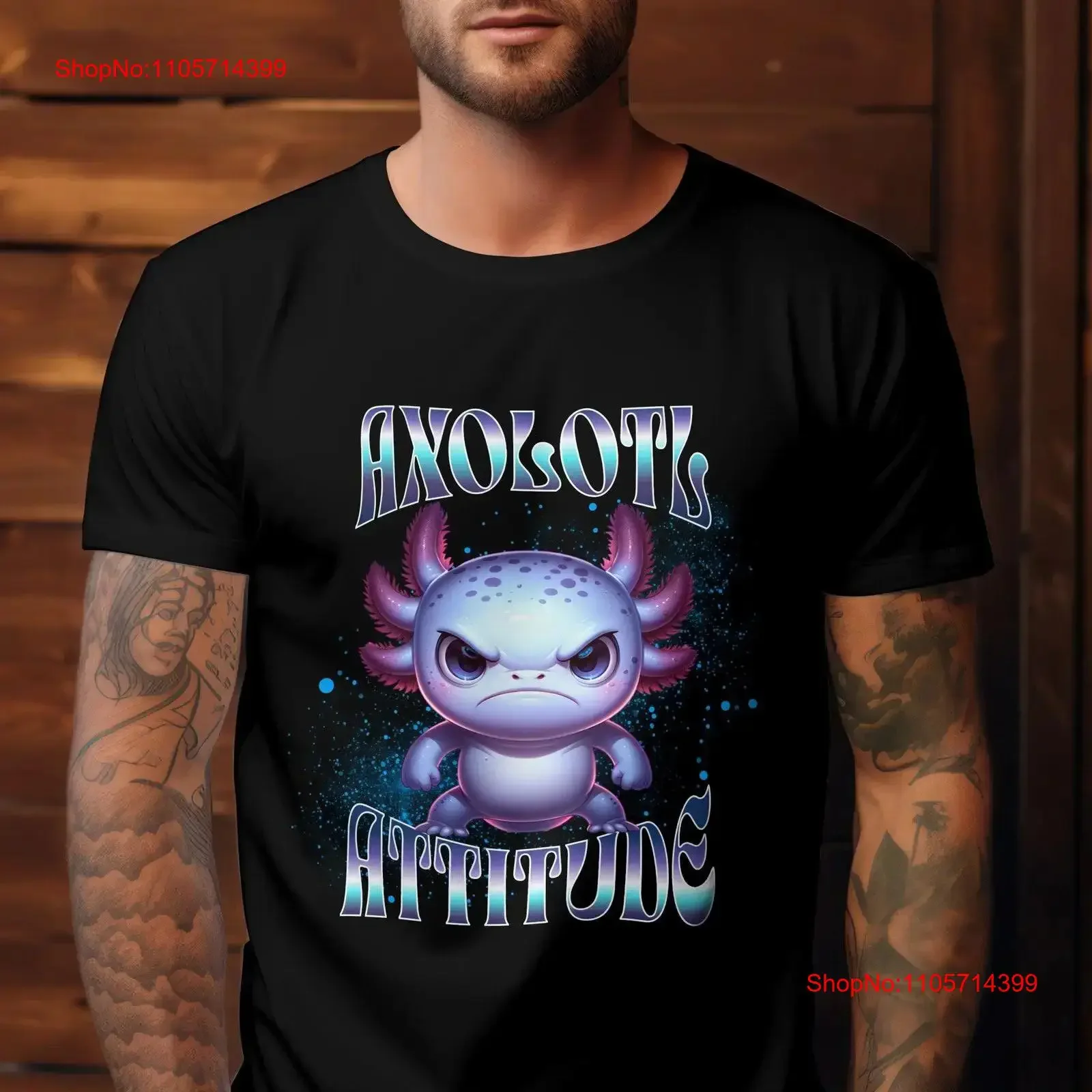 Axolotl Attitude T Shirt Funny Amphibian Lover Sarcastic Animal Person s Mom vintage Washed Top For Everyday Wear