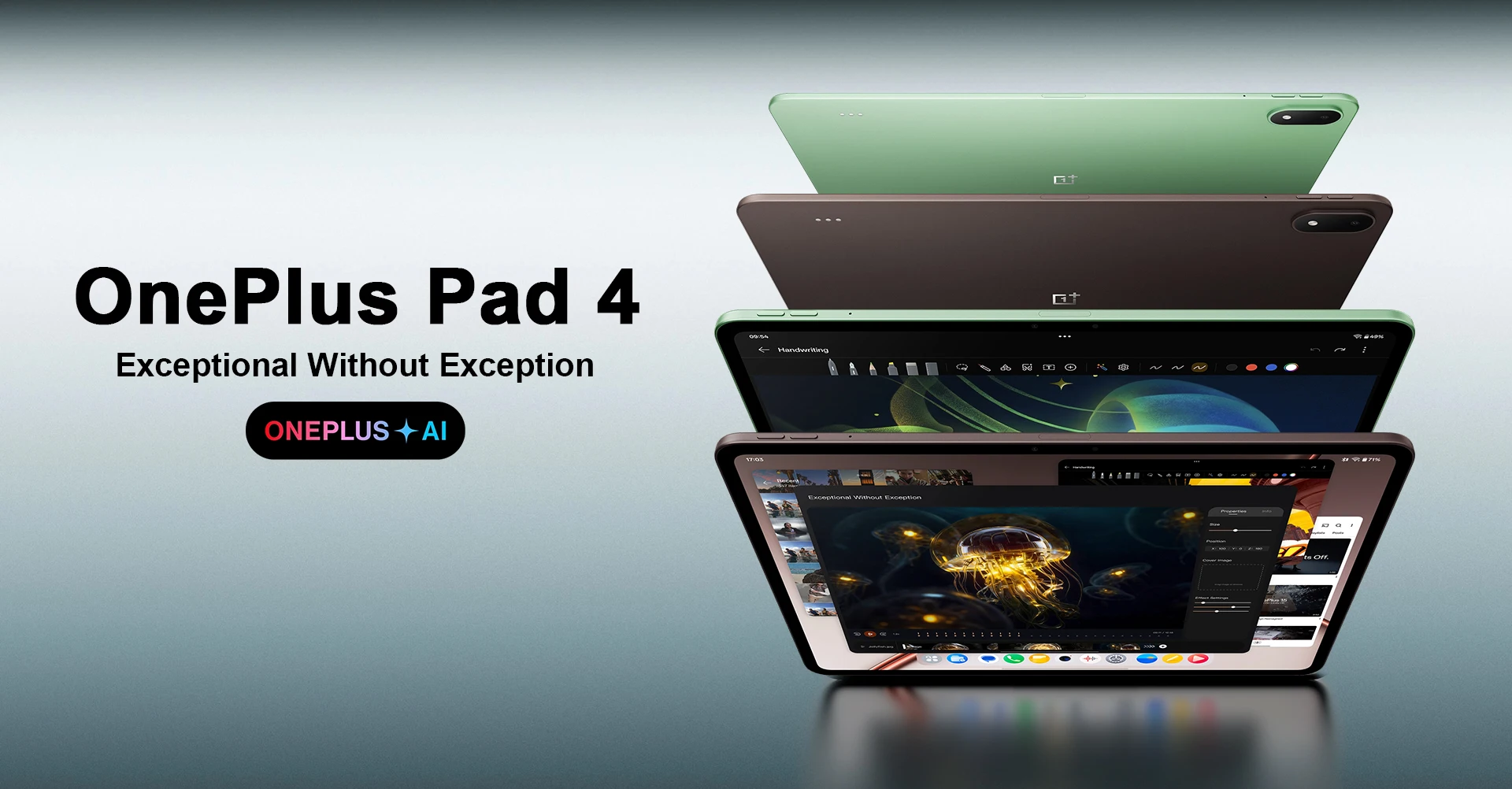 Global Version OnePlus Pad 4 Tablet 13.2" 144Hz 3.4K True Color Display Snapdragon 8 Elite Gen 5 13380mAh Battery Bluetooth 6.0