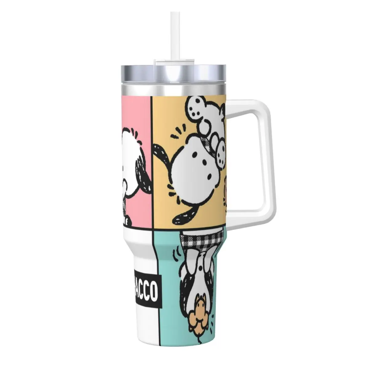 Stainless Steel Tumbler Pochacco Coffee Mug Sanrio Heat Preservation Hot Drinks Car Mugs Travelist Printed Water Bottle