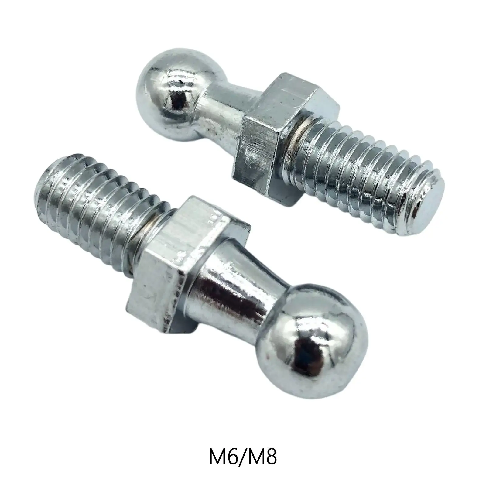 

2 Pieces Ball Ended Bolt Bonnet Replacement Easy to Install Accessory Gas Strut End Fittings M8 M6 Durable Universal 10mm