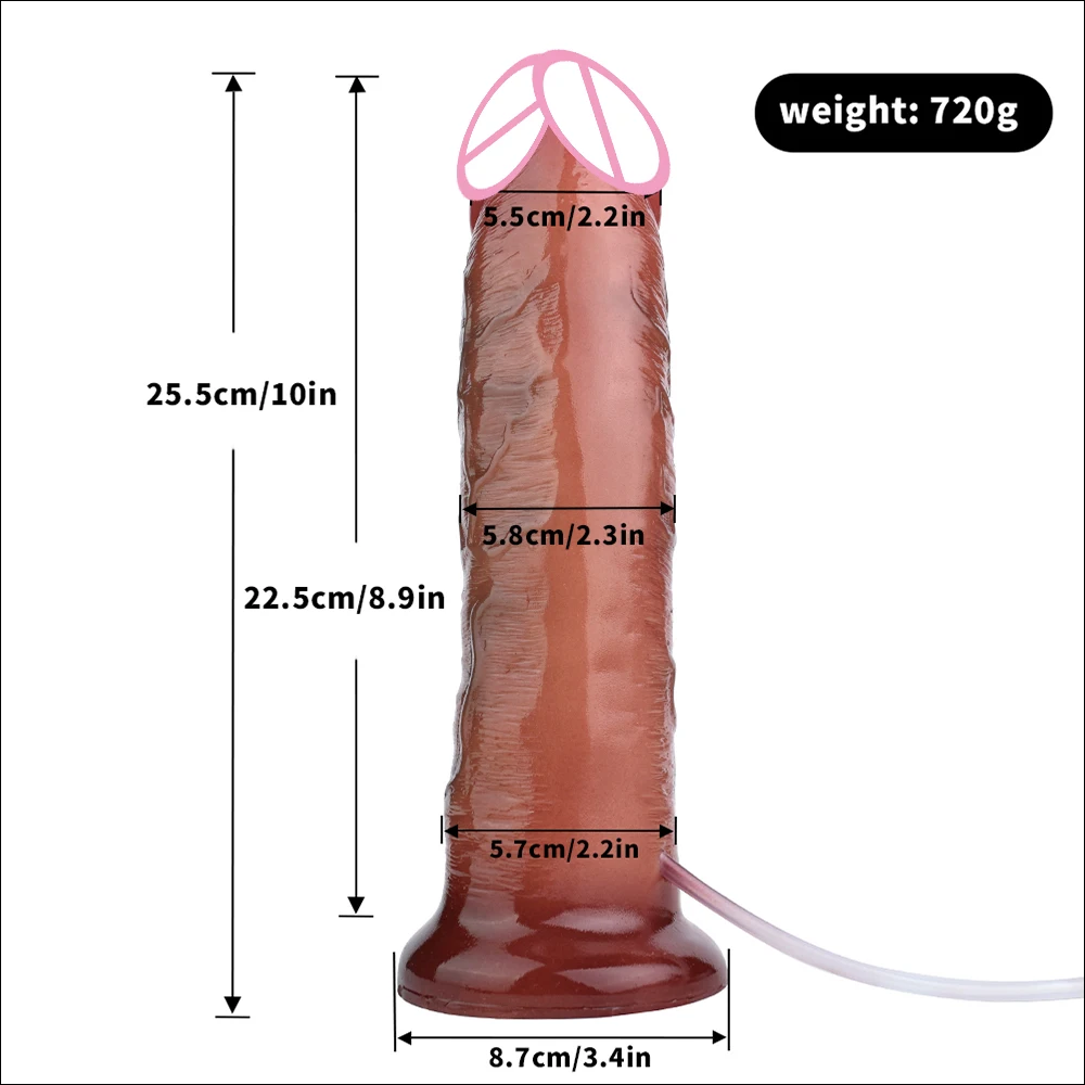 SXXY 10Inch Realistic Squirting Dildo Big Silicone Penis With Spray Liquid Fuction G Spot Stimulate Sex Toys For Women Men