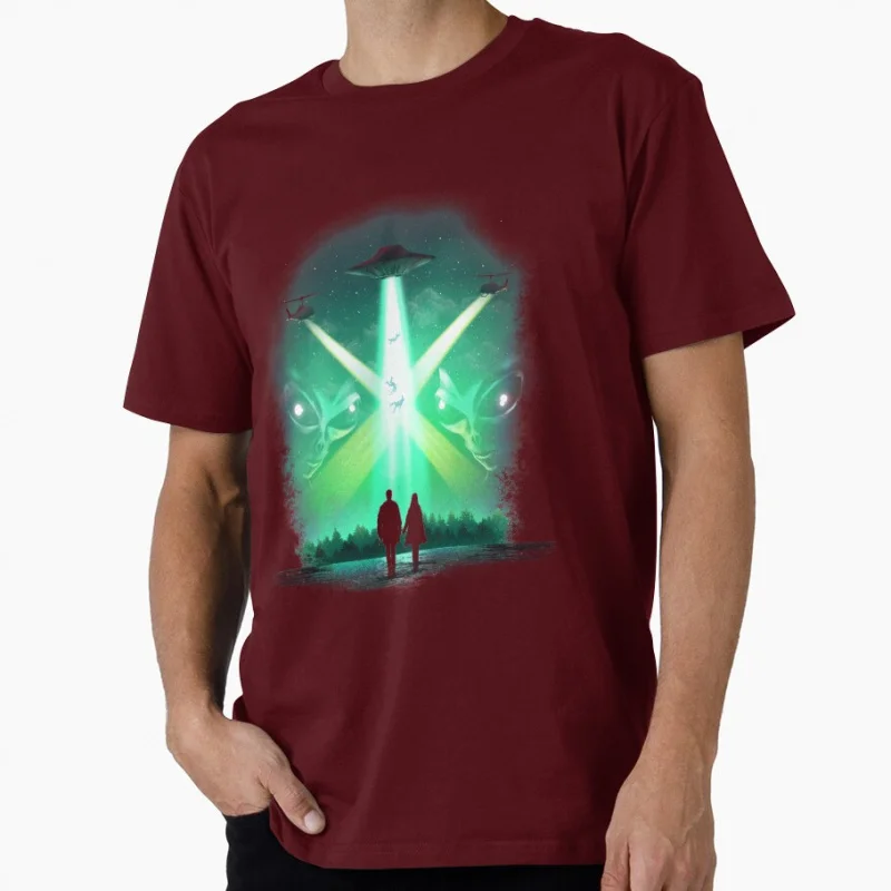 Patient X Vintage sci fi The X-Files movie The truth is out there ufo space alien Gift t shirt Large size tops printed clothes