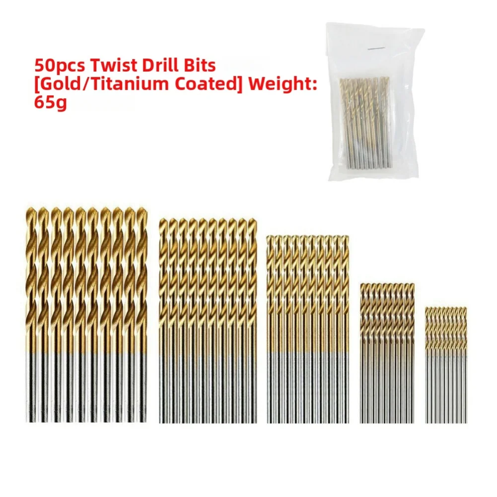 150Pcs Cobalt Twist Drill Set 135-degree Double-edge Drill Bits HSS Straight-Shank Twist Drilling Bit With Plastic Storage Box