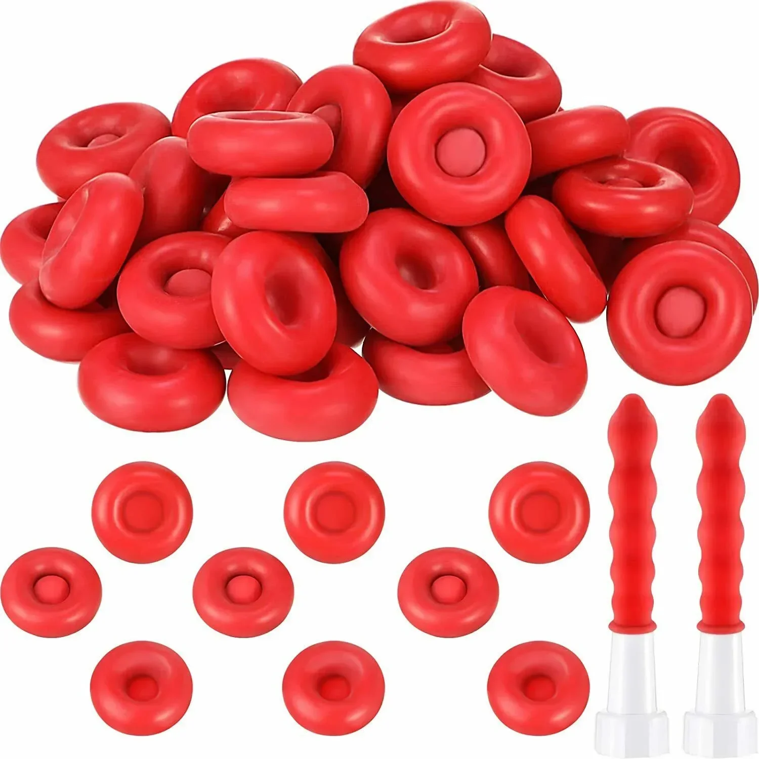 

20Pcs Caulking Gun Nozzles Cap Red Caulk Saving Cap Caulk Sealer Saver Open Caulking Tube For Sealing And Preserving NEW