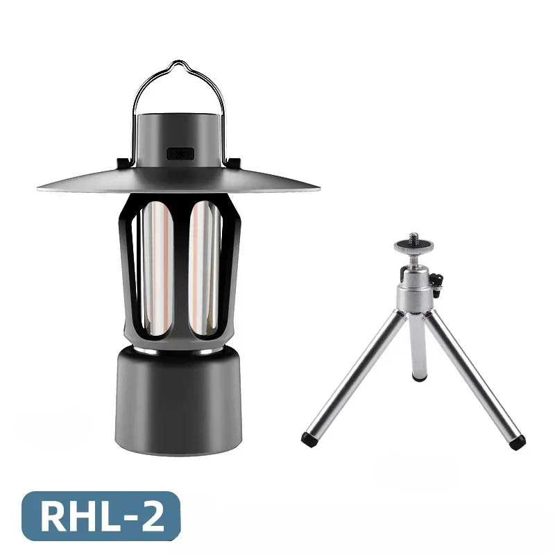 Mutilation Camping Lantern Portable Camping Lights with Light Stand 2000mAh Atmosphere Night Light Camping Gear 200LM Tent Lamp