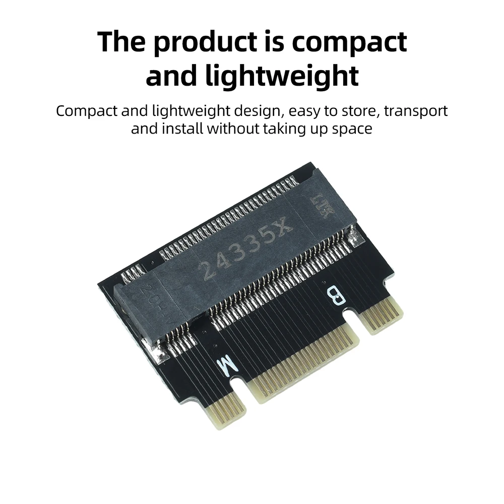 M.2 2230 to 2242 Converter Card M-Key B+M NVME SSD Adapter for X270 X280 T470 T480 L480 T580 Laptop Storage Modification