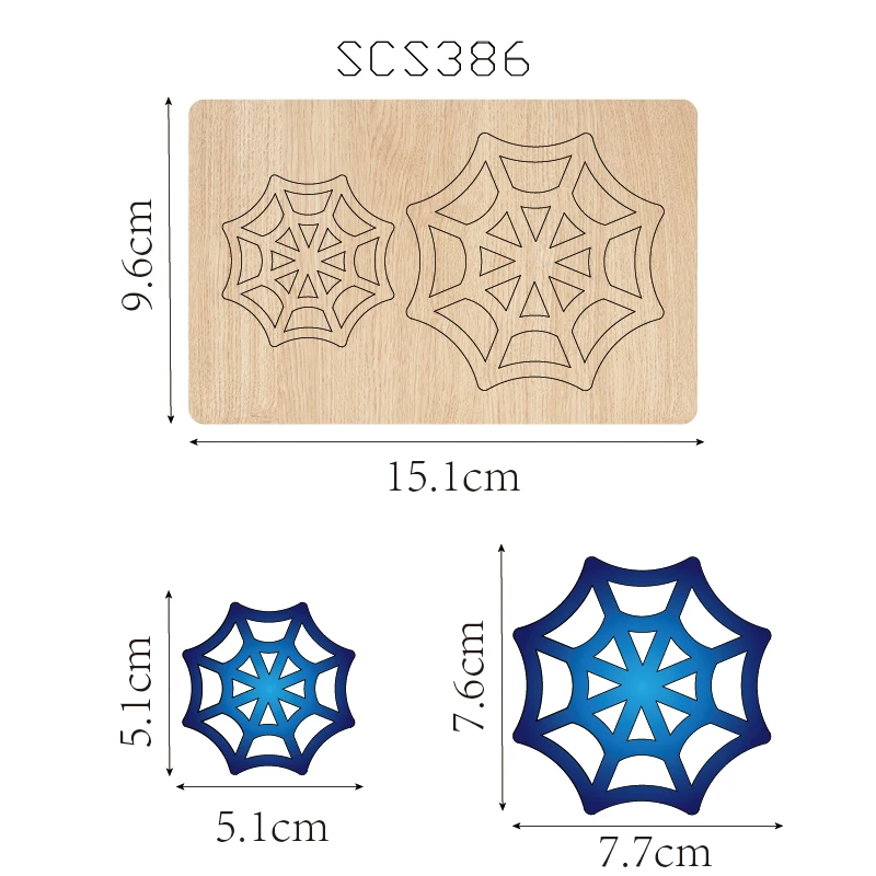 Spider Web Wooden Cutting Knife Die, Used with the Machine, SCS386