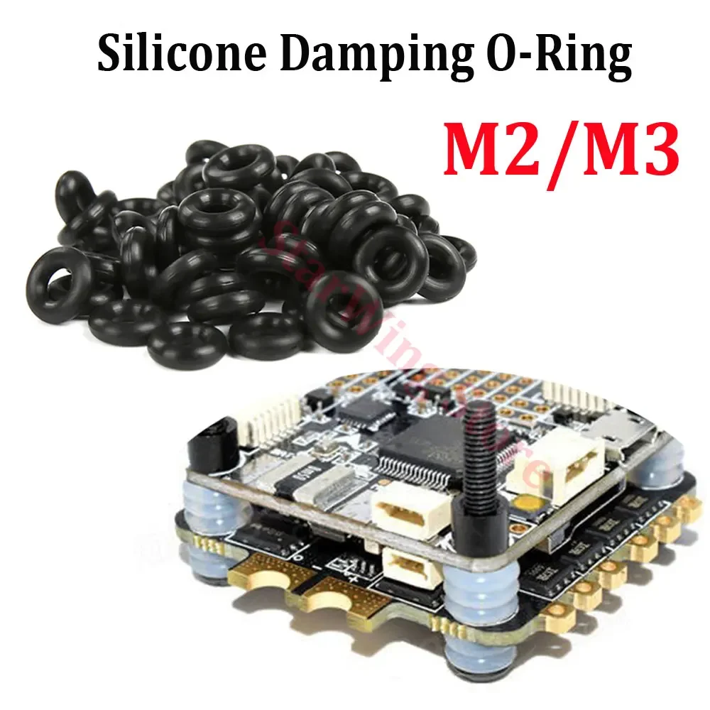 M2 M3 سيليكون التخميد O-حلقة ل FPV وحدة تحكم في الطيران كومة F405 F411 F722 30A 40A 50A 60A 4in1 ESC استبدال لتقوم بها بنفسك أجزاء