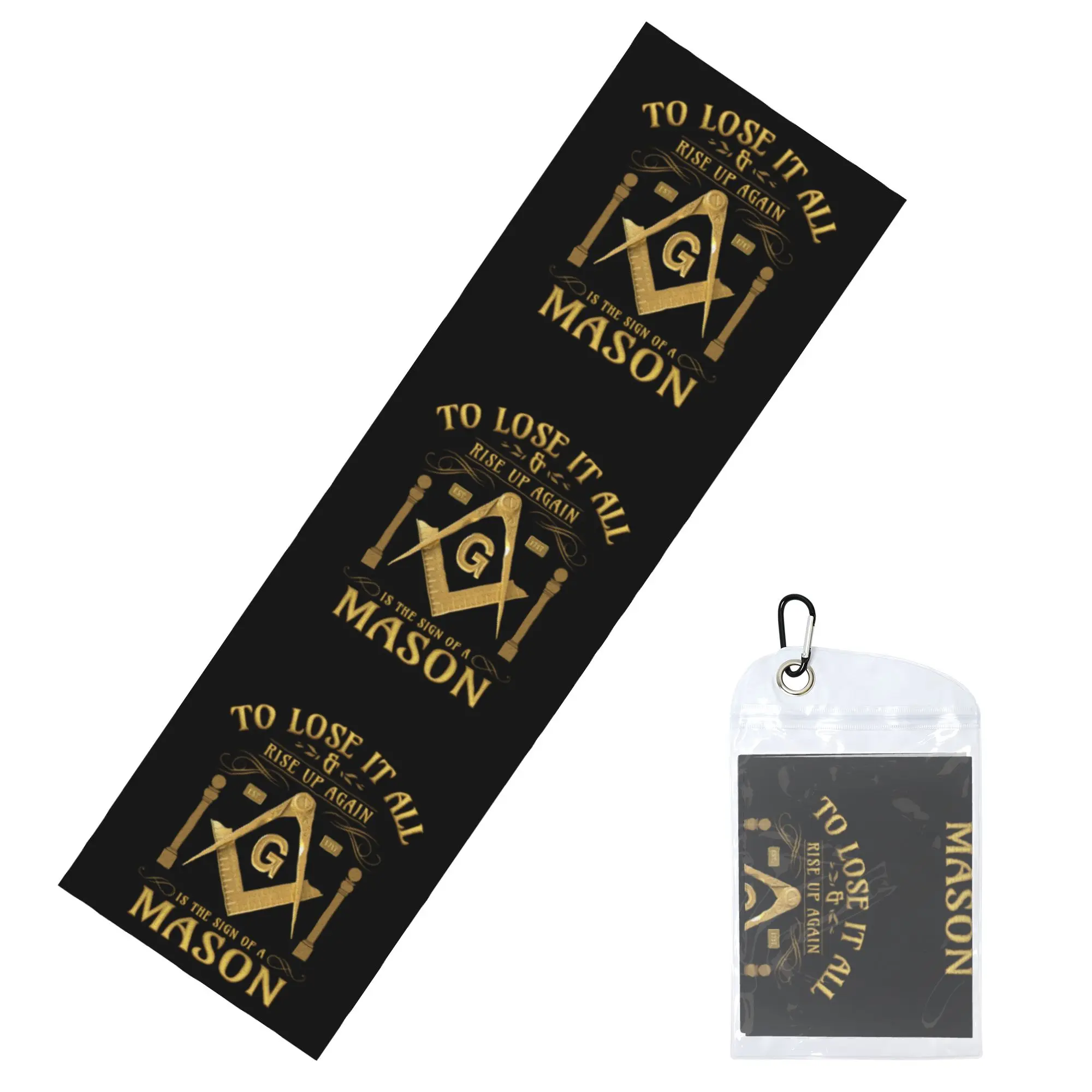 Cold Exercise Towel Sign Of A Mason Masonic Freemason Beach Sports Yoga Towel Camping Towel Refreshing Sports Scarf Face Towels
