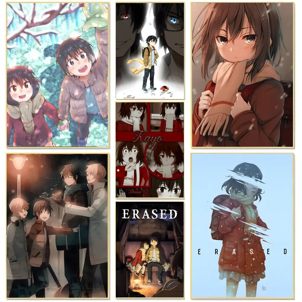 time travel mystery anime E-Erased Poster Living Room Bedroom Decorative Print Unframed Decor