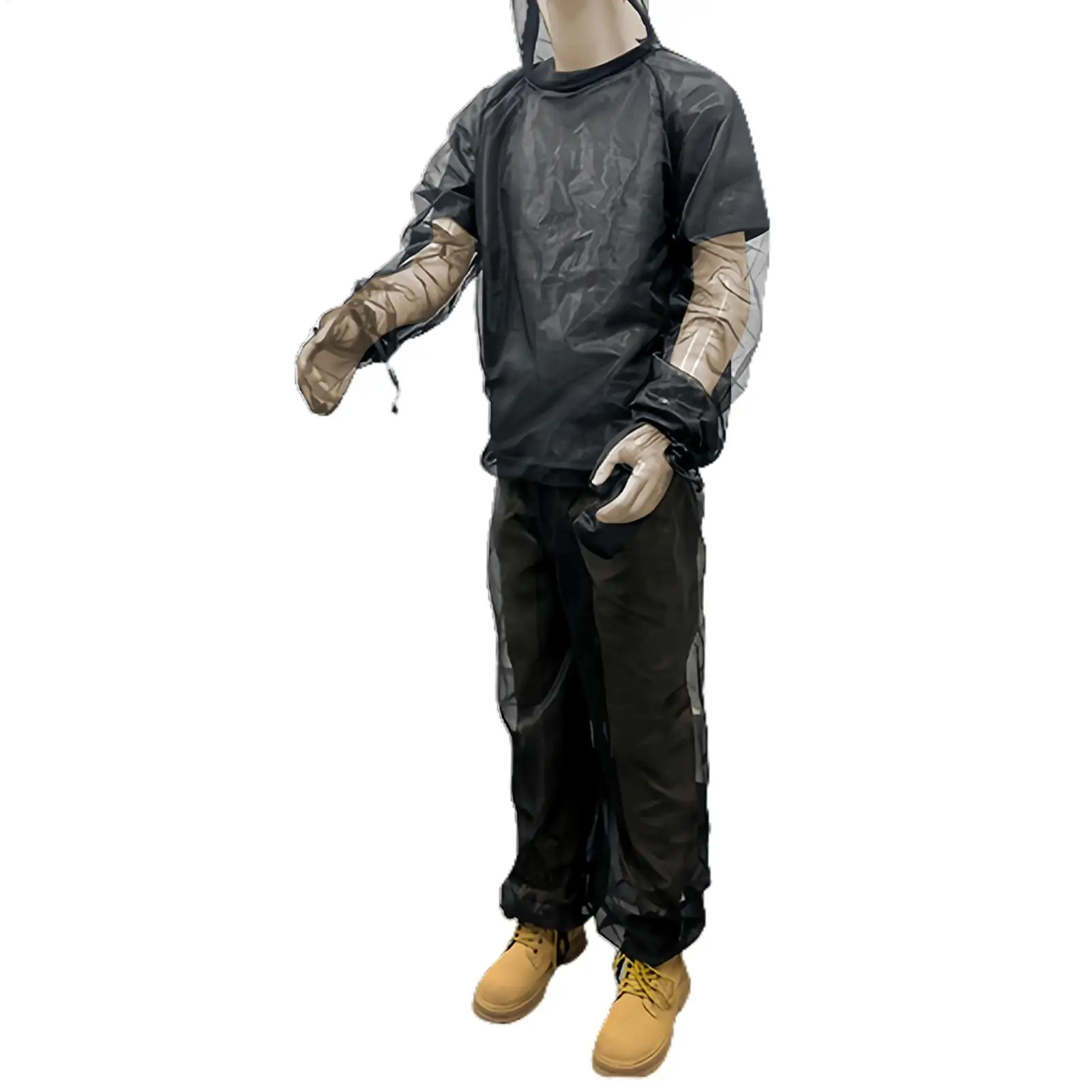 

Fly Suit Fly Resistant Jacket And Pants For Camping Gloves Included Tight Sealing Protective Clothing For Mountain Climbing