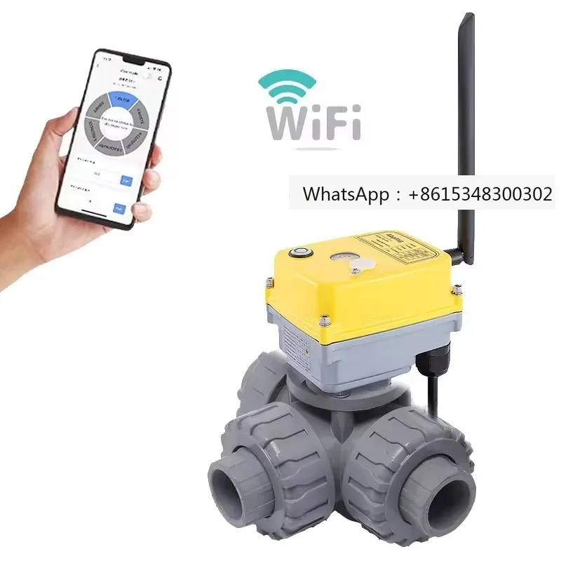 Water 3-way valve, swimming pool 3-way valve, WiFi control valve factory customized electric valve