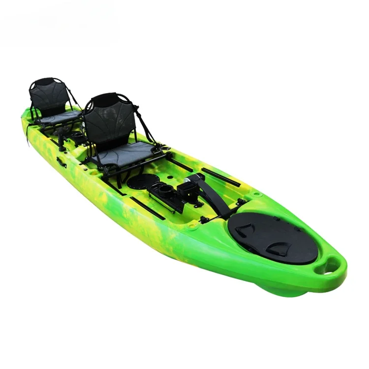 4.3m double person kayak with pedal drive and aluminum frame chair