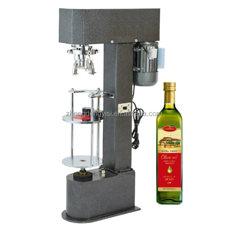 High-Speed Automatic Small Desktop Glass Bottle Locking Cap Machine Hot Selling Jar Lid Seal for Plastic Glass Bottles Capping