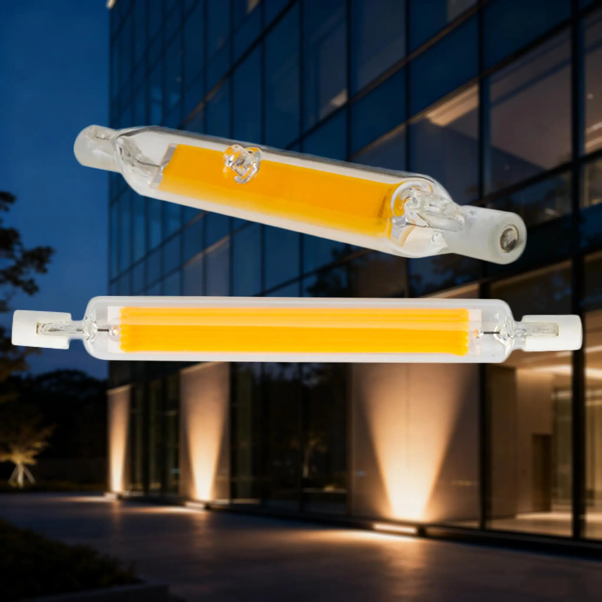 R7s Led Lamp 220v Bright Bulb 4000k Tube Light Warm White Bulbs Glass 78mm Dimmable For Home Cob Cool White Energy Saving Lights