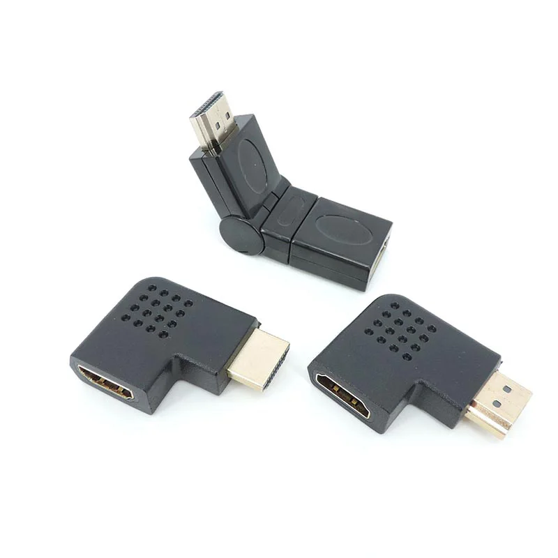 Regulowany 90 270 stopni kompatybilny z HDMI męski żeński adapter złącza przewód plug wideo Extender konwerter dla HDTV tv 4K L1