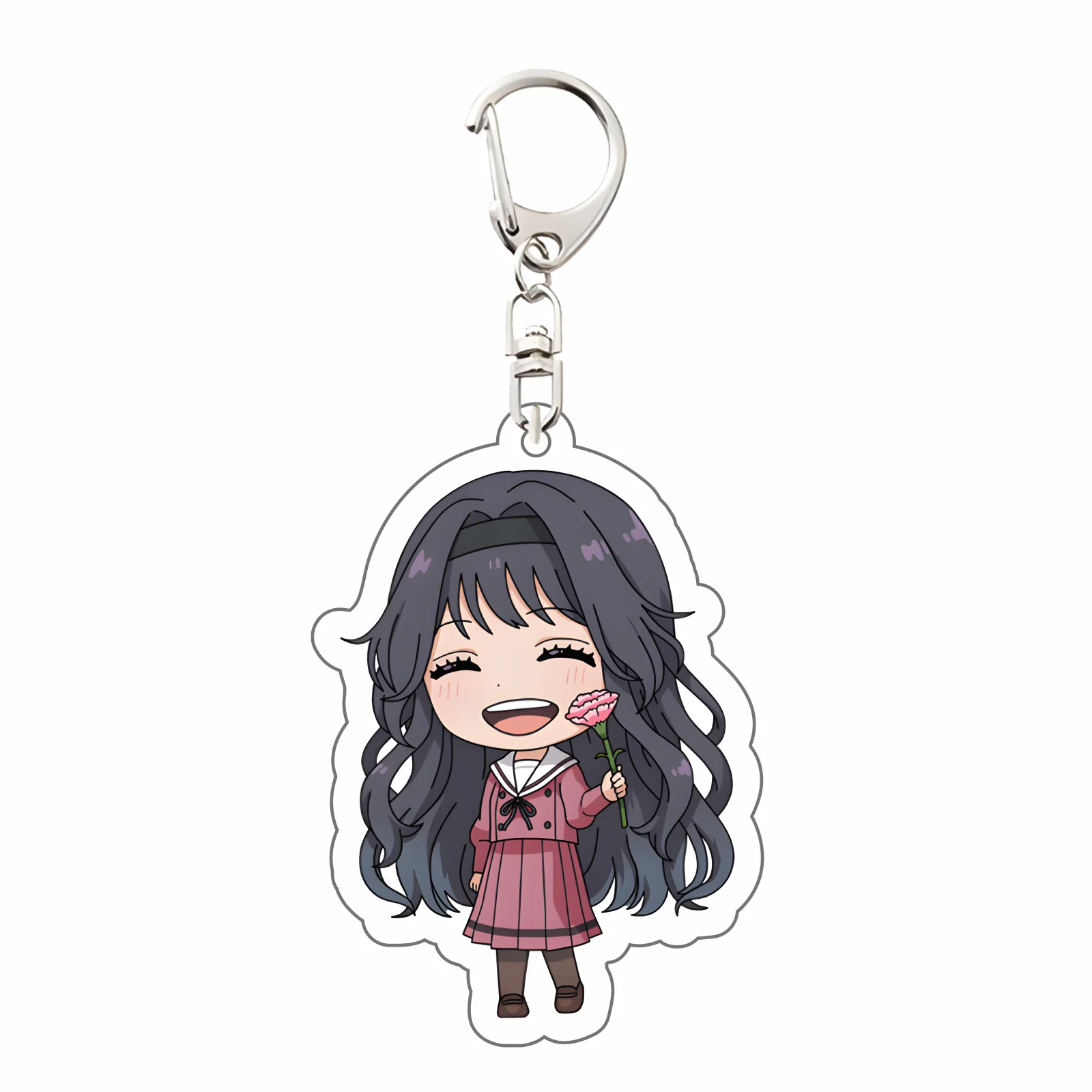 Anime The Fragrant Flower Blooms with Dignity 6cm Acrylic Keyrings Kaoruko/Rintarou Backpack Decorations Accessories Decor Gifts