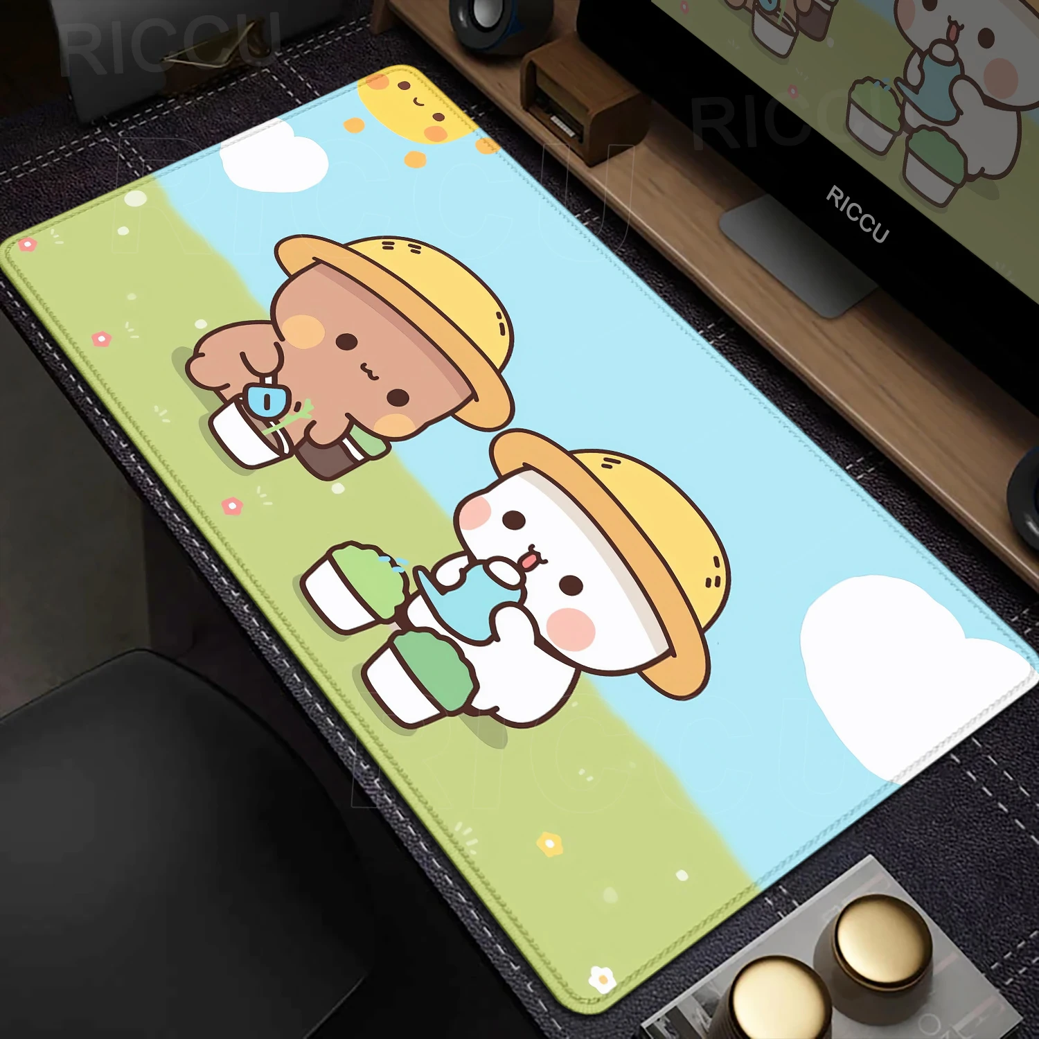 Cartoon Bubu Dudu Cute Deskmat Xxl Gamer Mouse Pad Anime Computer Table Mat Pc Accessories Mousepad Large Mats Office Mause Pads