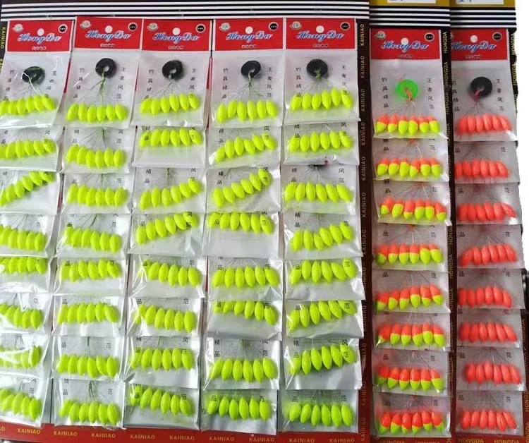 

240pcs (40packs) Fluorescent Seven-star Float Mixed color Carp Fishing Float Accesories Pesca Buoys Large Medium Small Size B688