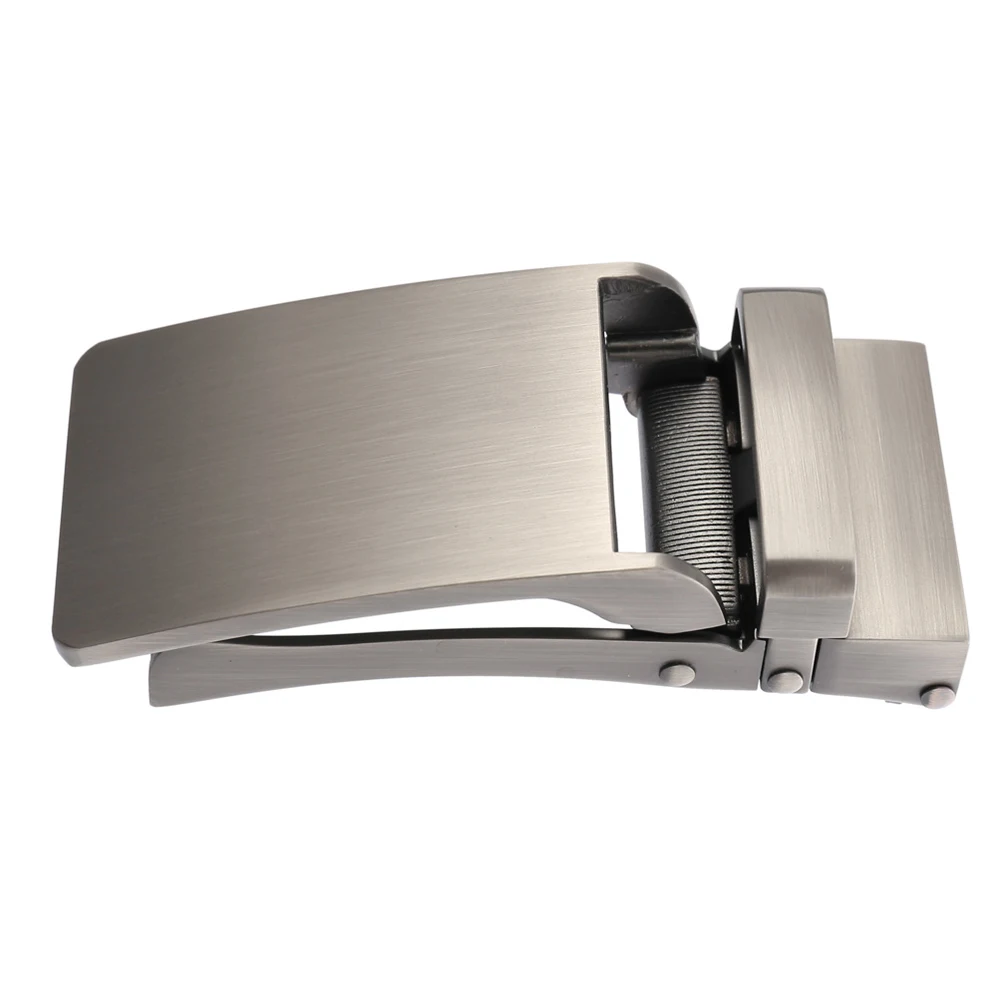 مشبك حزام أوتوماتيكي من سبائك الفضة مقاوم للخدش، أبازيم حزام عمل متينة للرجال لملابس المكتب #6